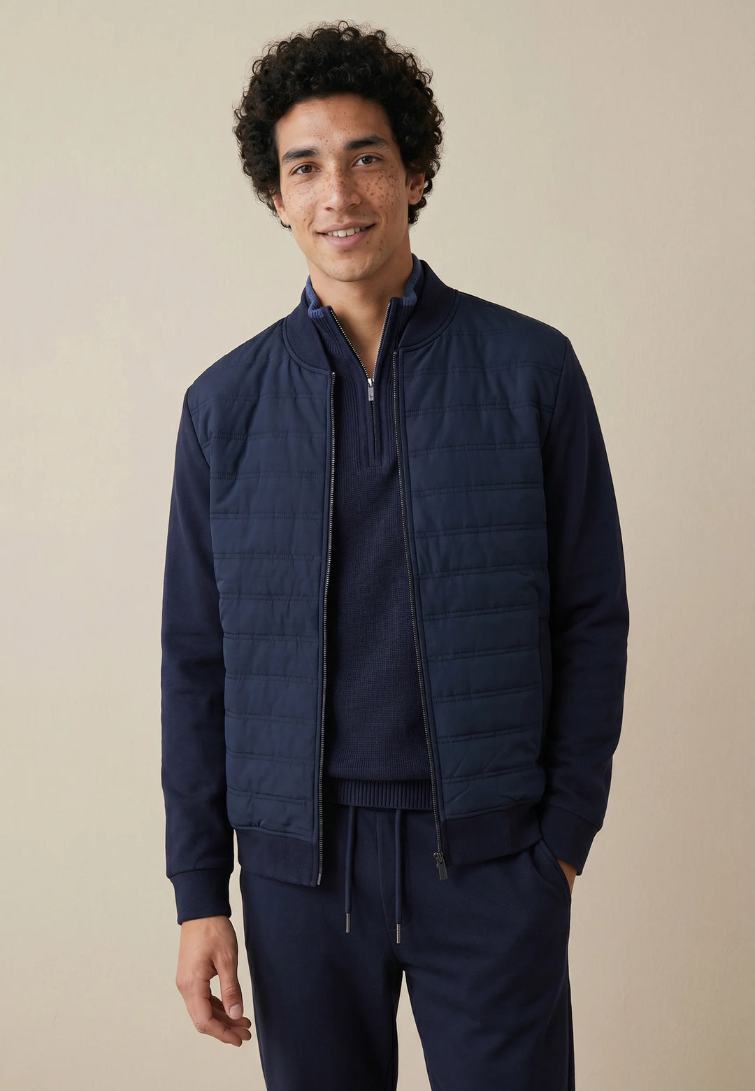 Hybrid College Jacket Navy