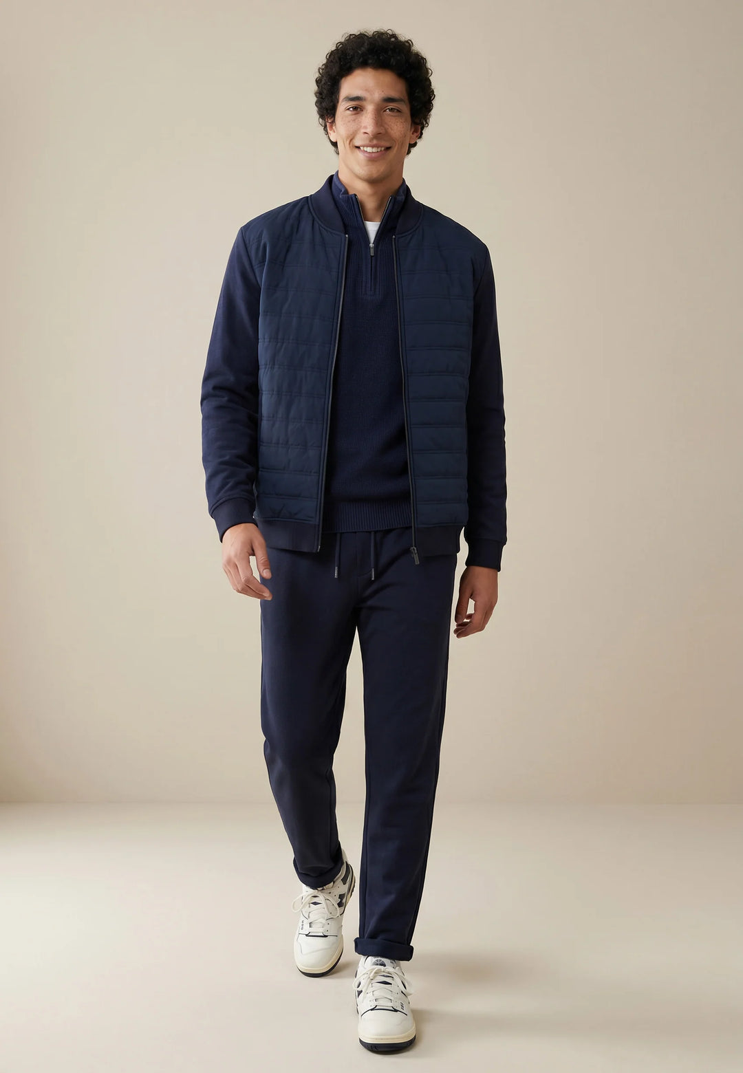Hybrid College Jacket Navy