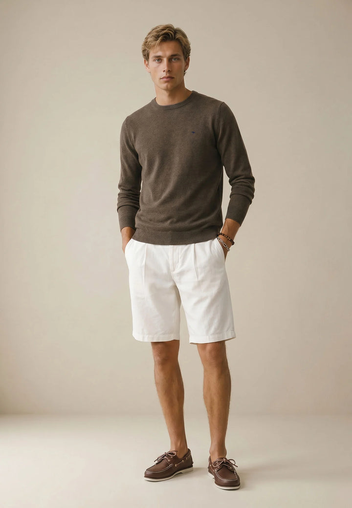 Merino Cashmere Crewneck Knit Soil