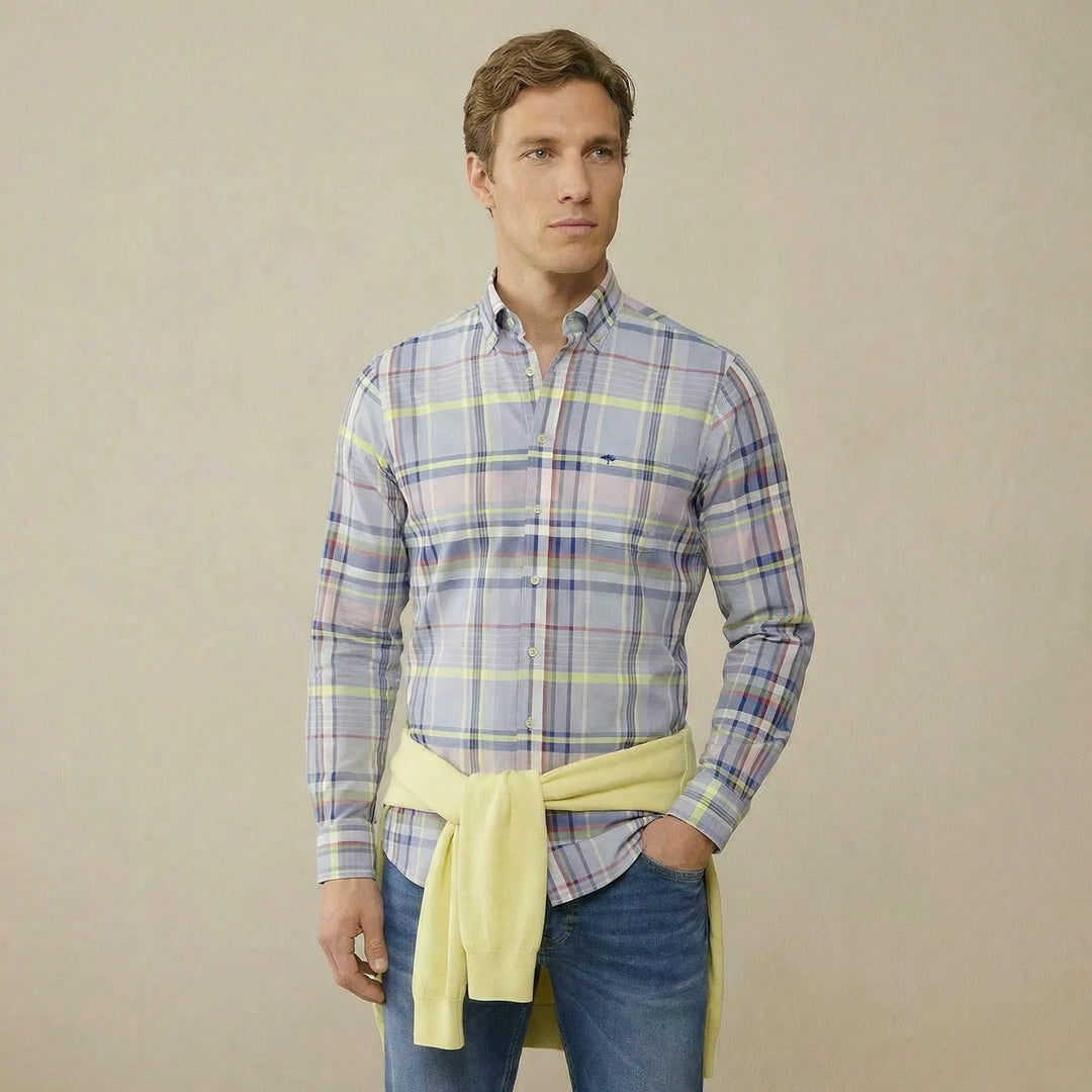 Washed Oxford Check Shirt New Breeze