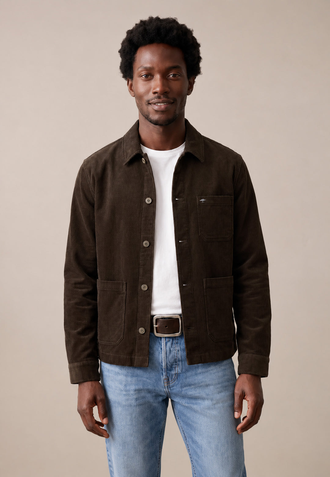 Casual Corduroy Jacket Tobacco