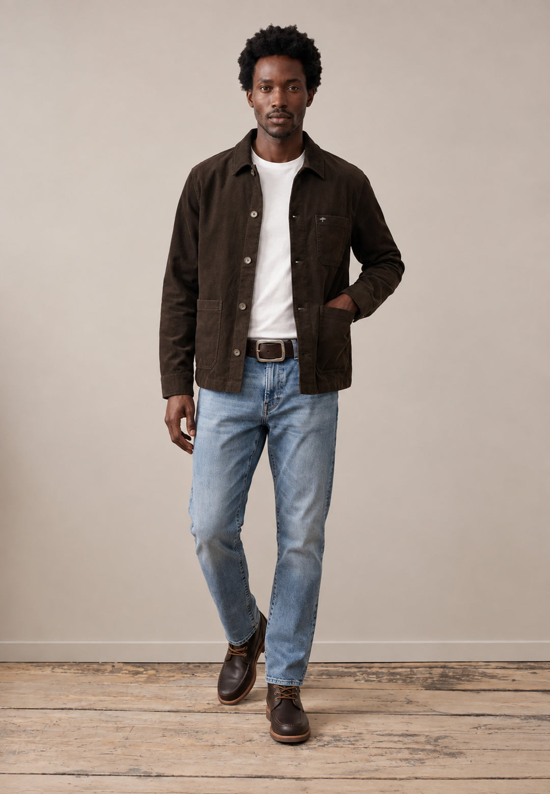 Casual Corduroy Jacket Tobacco