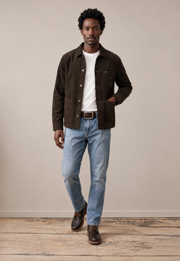 Casual Corduroy Jacket Tobacco
