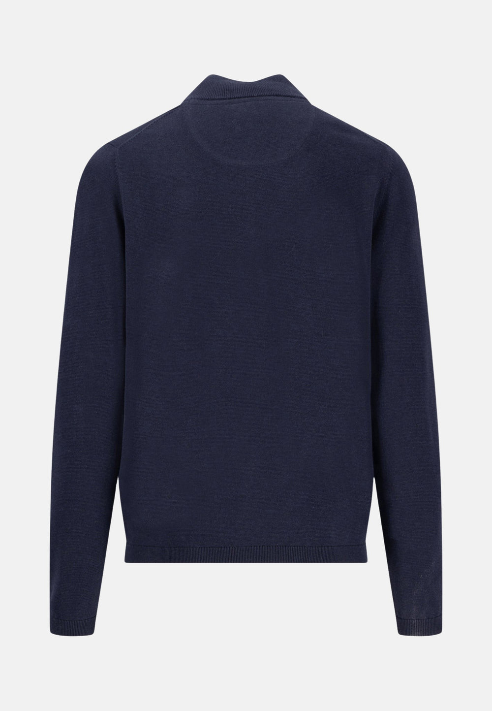 Air Cotton 1/4 Zip Knit Navy-Fynch-Hatton UK