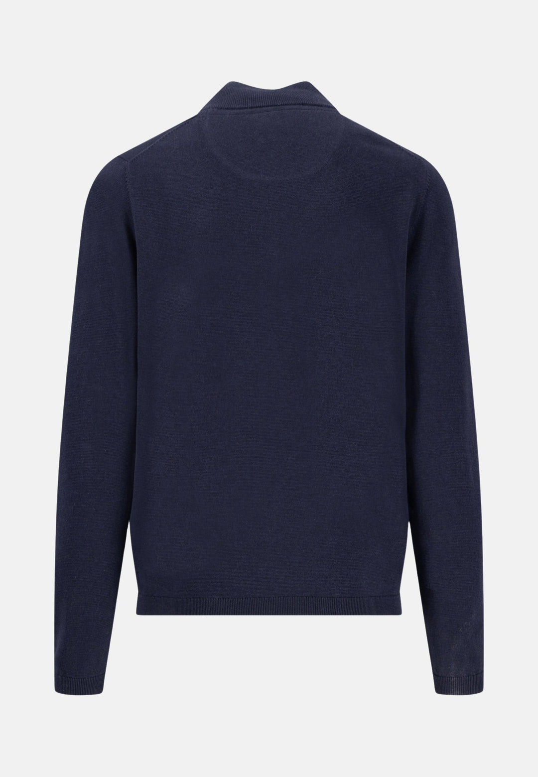 Air Cotton 1/4 Zip Knit Navy-Fynch-Hatton UK