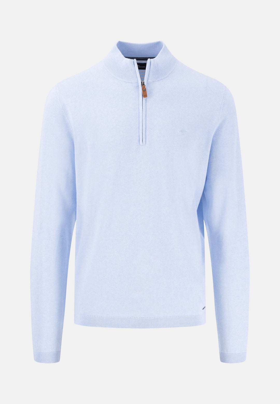 Air Cotton 1/4 Zip Knit Summer Breeze-Fynch-Hatton UK