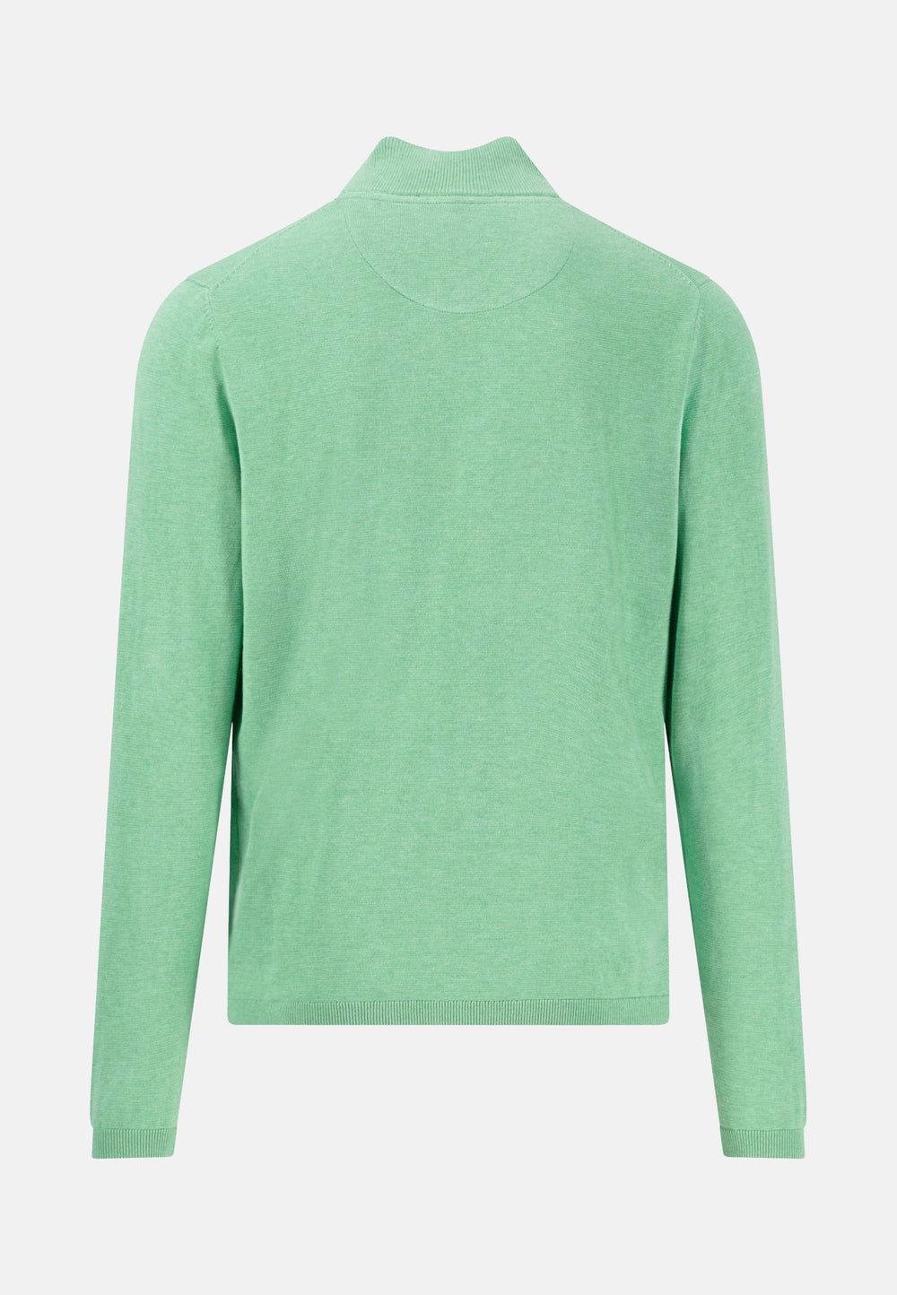 Air Cotton 1/4 Zip Knit Turf Green-Fynch-Hatton UK