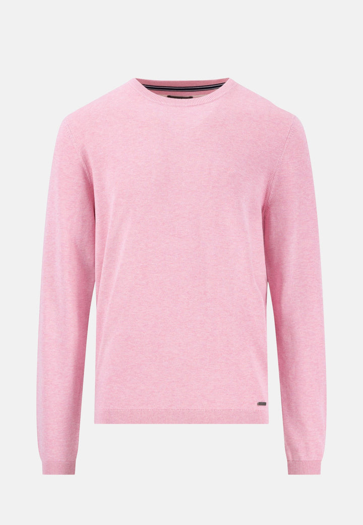 Air Cotton Crewneck Knit Peony-Fynch-Hatton UK