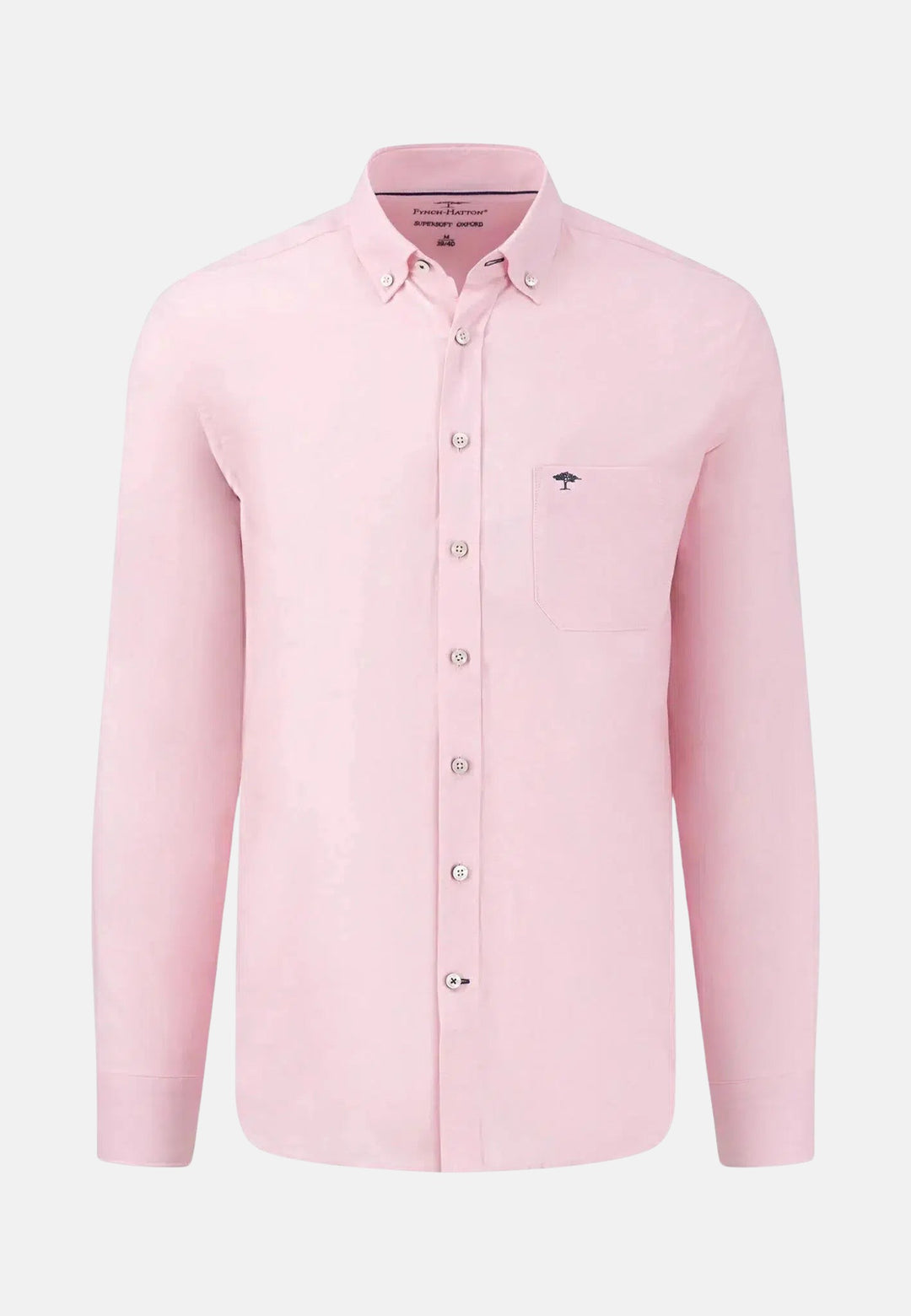 Button Down Oxford Shirt Pink-Fynch-Hatton UK