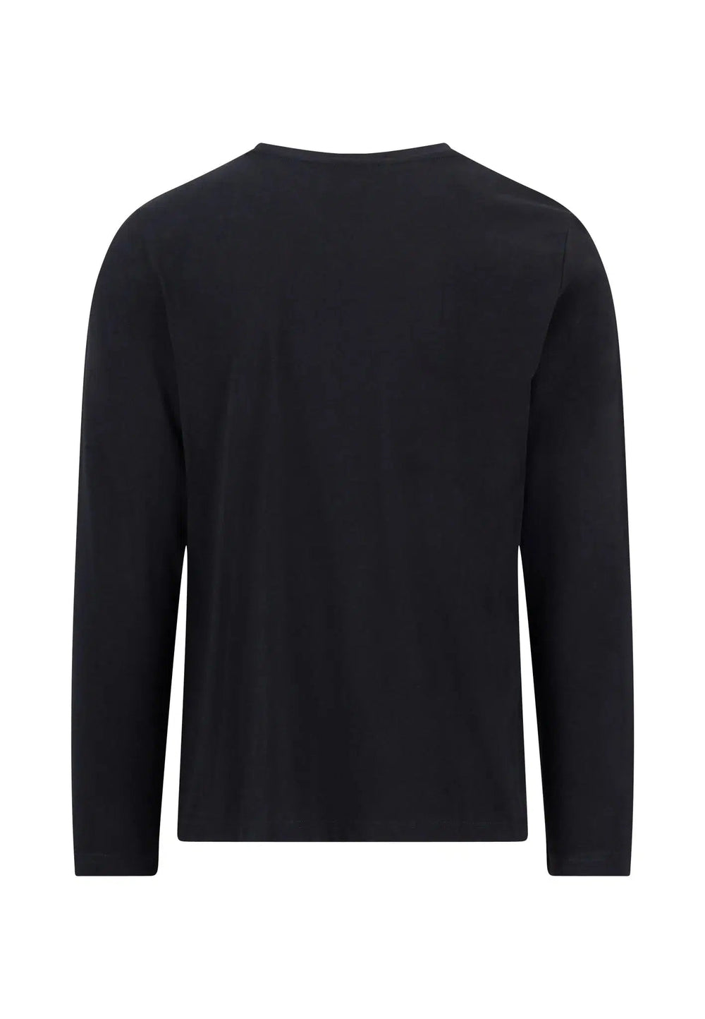 CREW NECK LS T-SHIRT BLACK-Fynch-Hatton UK