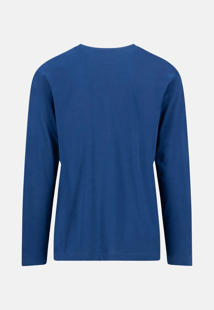 Crew Neck LS T-Shirt Midnight-Fynch-Hatton UK