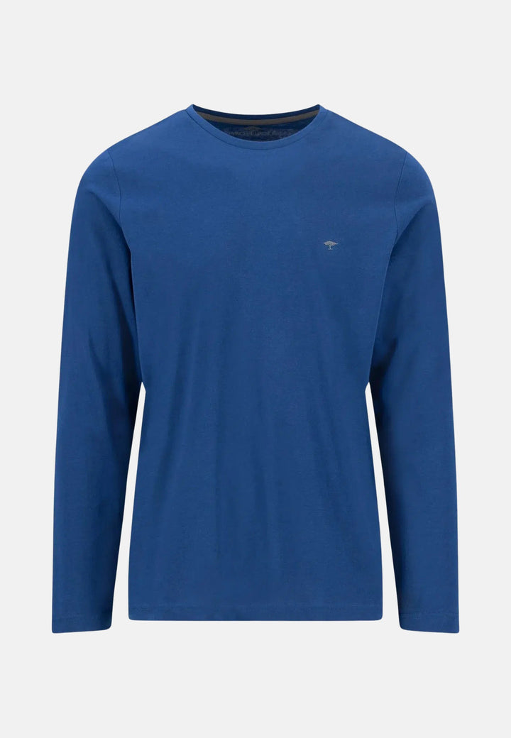 Crew Neck LS T-Shirt Midnight-Fynch-Hatton UK