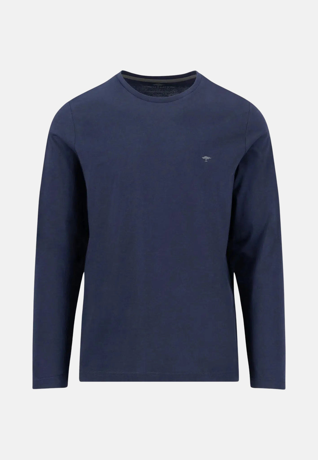 Crew Neck LS T-Shirt Navy-Fynch-Hatton UK