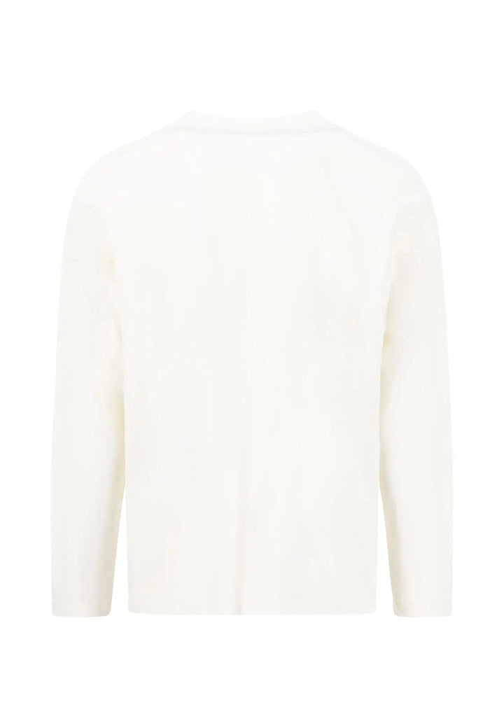 CREW NECK LS T-SHIRT OFF WHITE-Fynch-Hatton UK