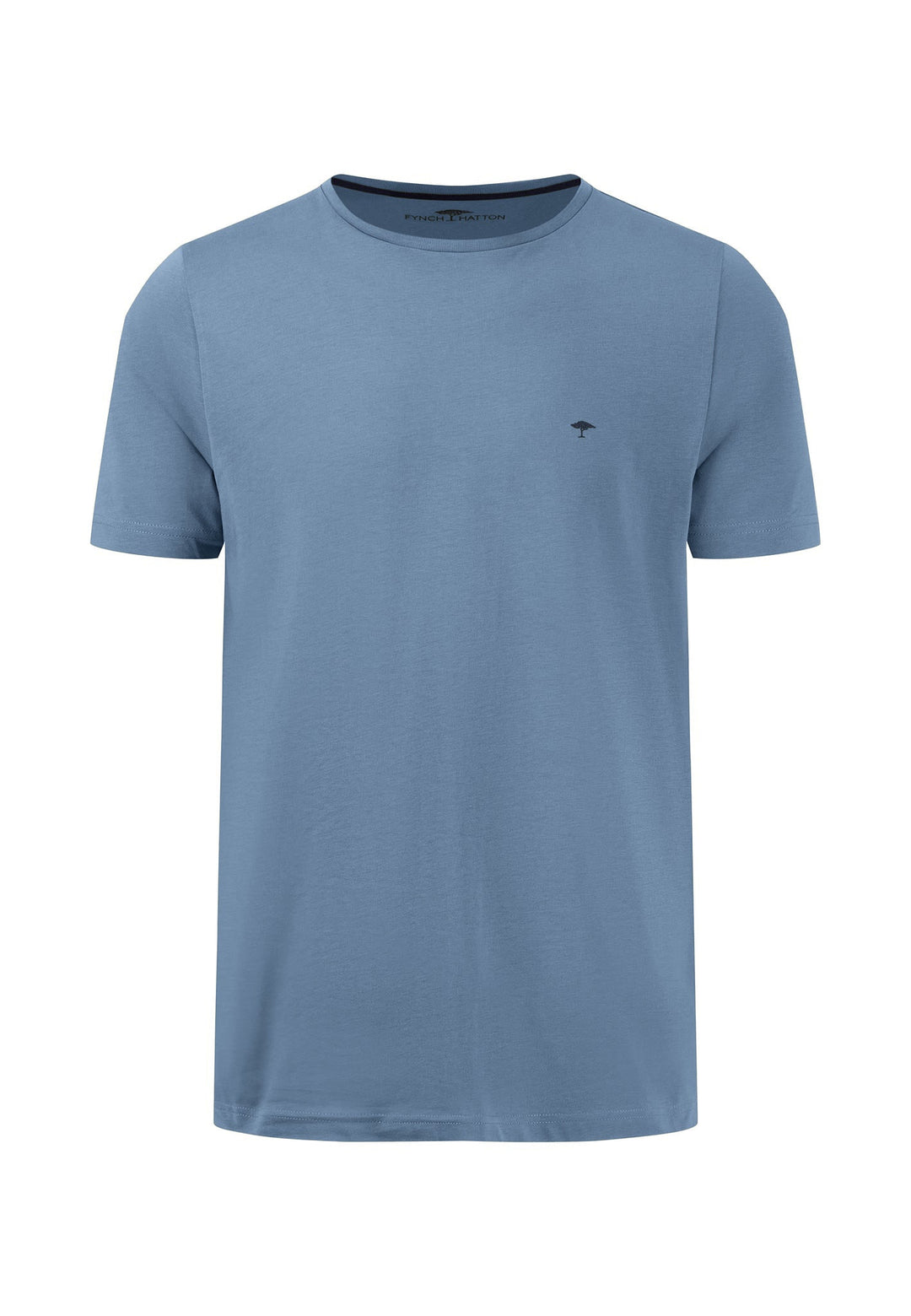 CREW NECK T-SHIRT CLOUD BLUE-Fynch-Hatton UK