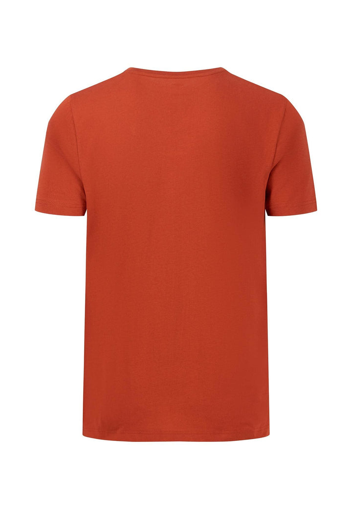 CREW NECK T-SHIRT RUST-Fynch-Hatton UK