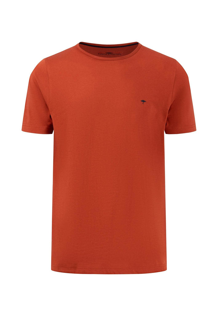 CREW NECK T-SHIRT RUST-Fynch-Hatton UK