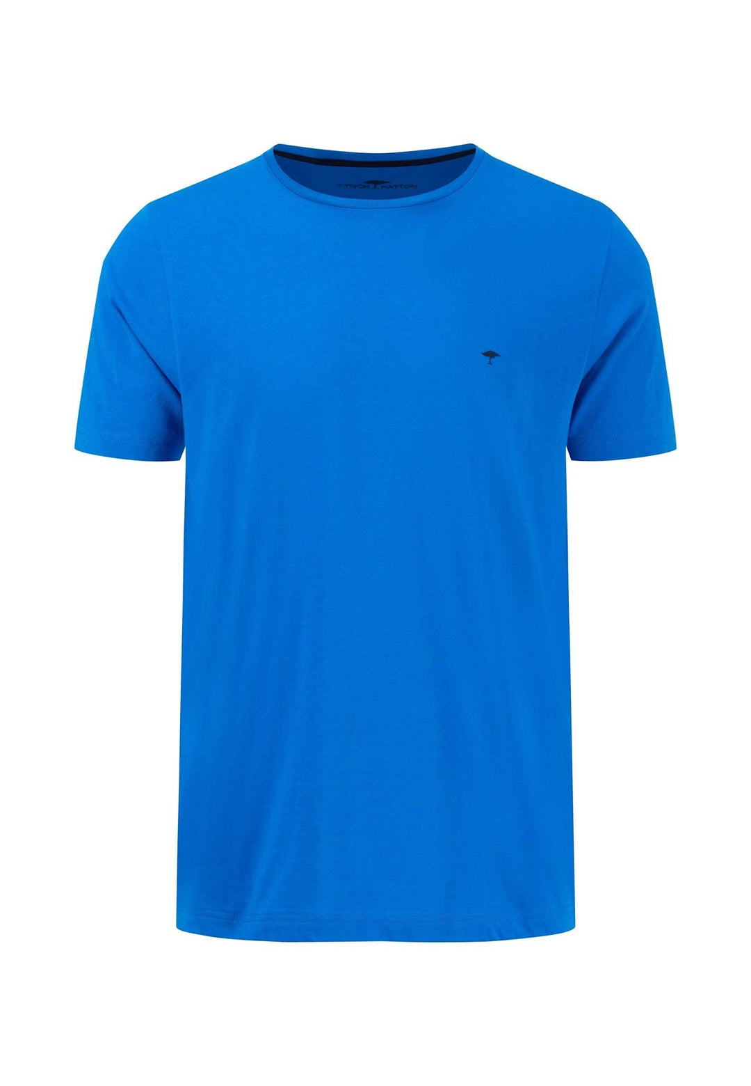 CREW NECK T-SHIRT VIBRANT BLUE-Fynch-Hatton UK