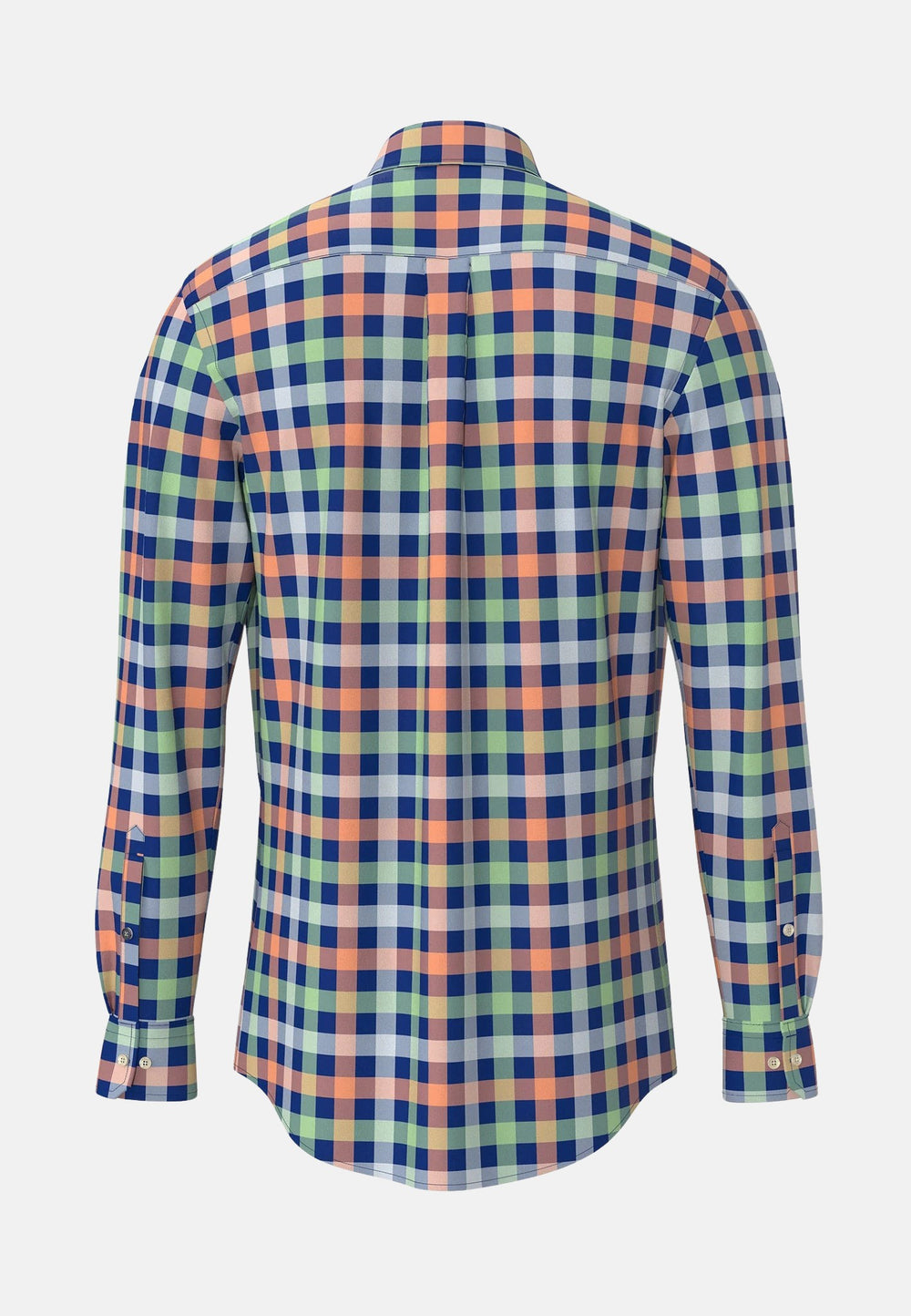 Colorful Combi Check Shirt Sunny Orange-Fynch-Hatton UK