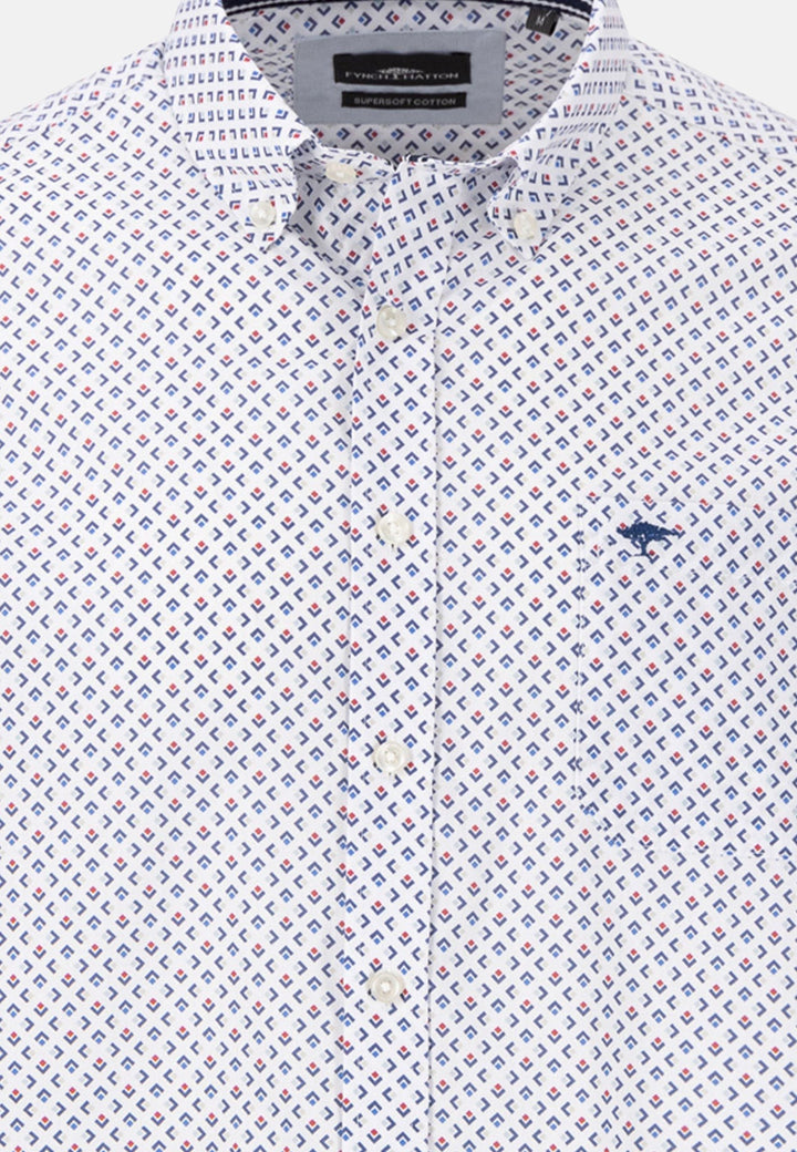 Colourful Minimals Shirt Navy-Fynch-Hatton UK