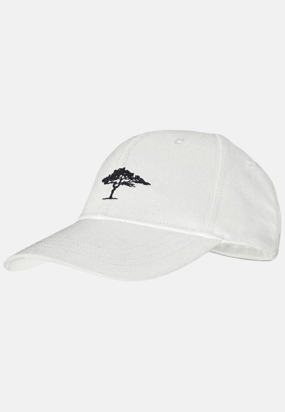 Cotton Chino Basball Cap White-Fynch-Hatton UK