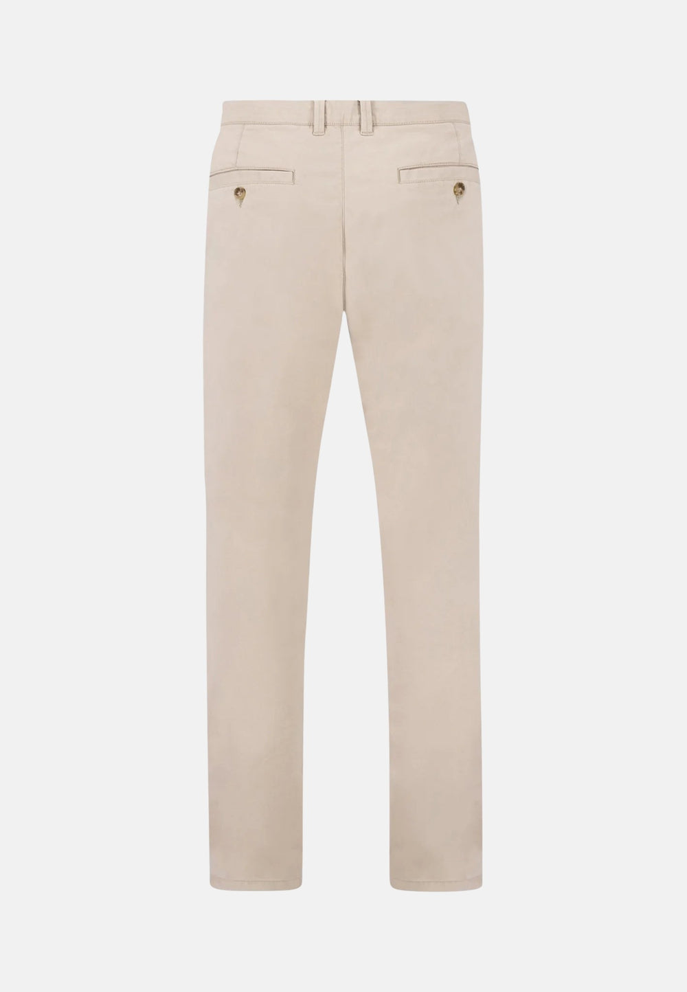 Cotton Stretch Chinos Beige-Fynch-Hatton UK