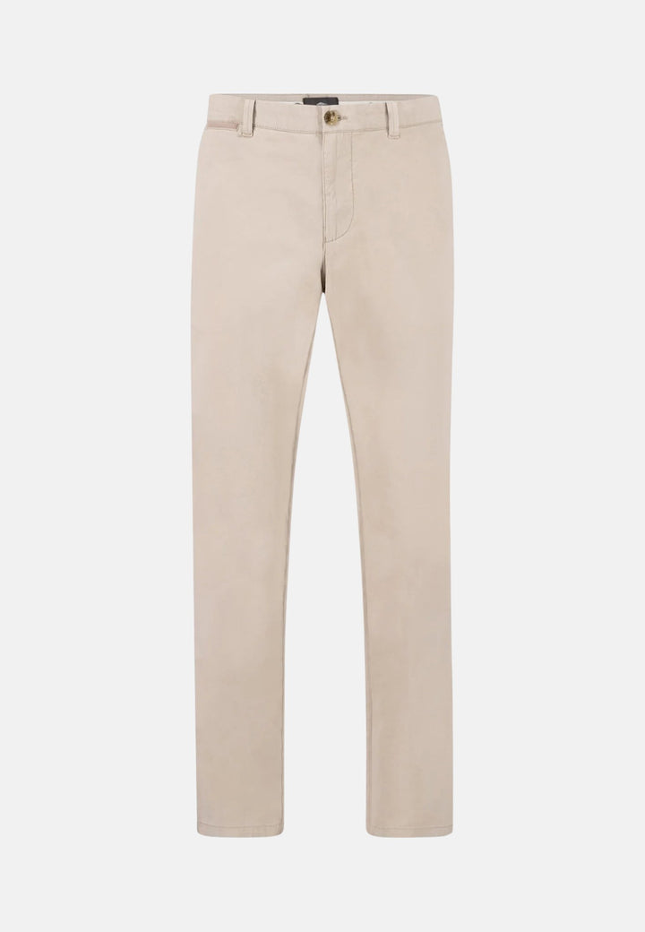 Cotton Stretch Chinos Beige-Fynch-Hatton UK