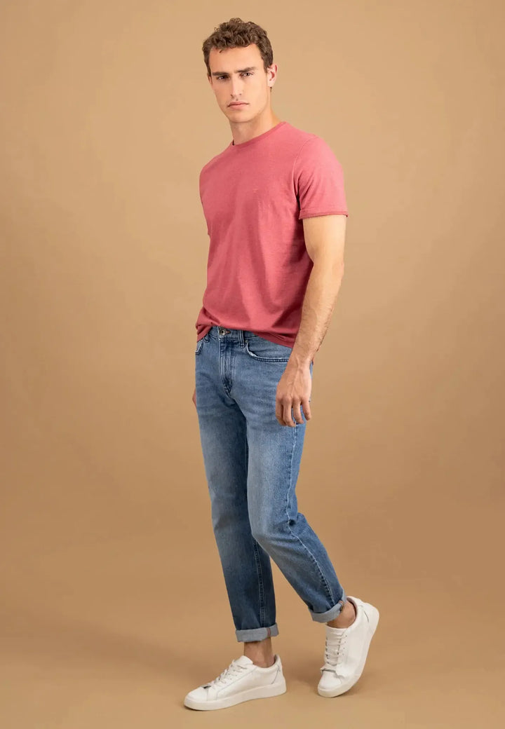 Crew Neck T-Shirt Berry-Fynch-Hatton UK