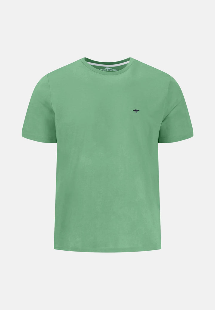 Crew Neck T-Shirt Turf Green-Fynch-Hatton UK