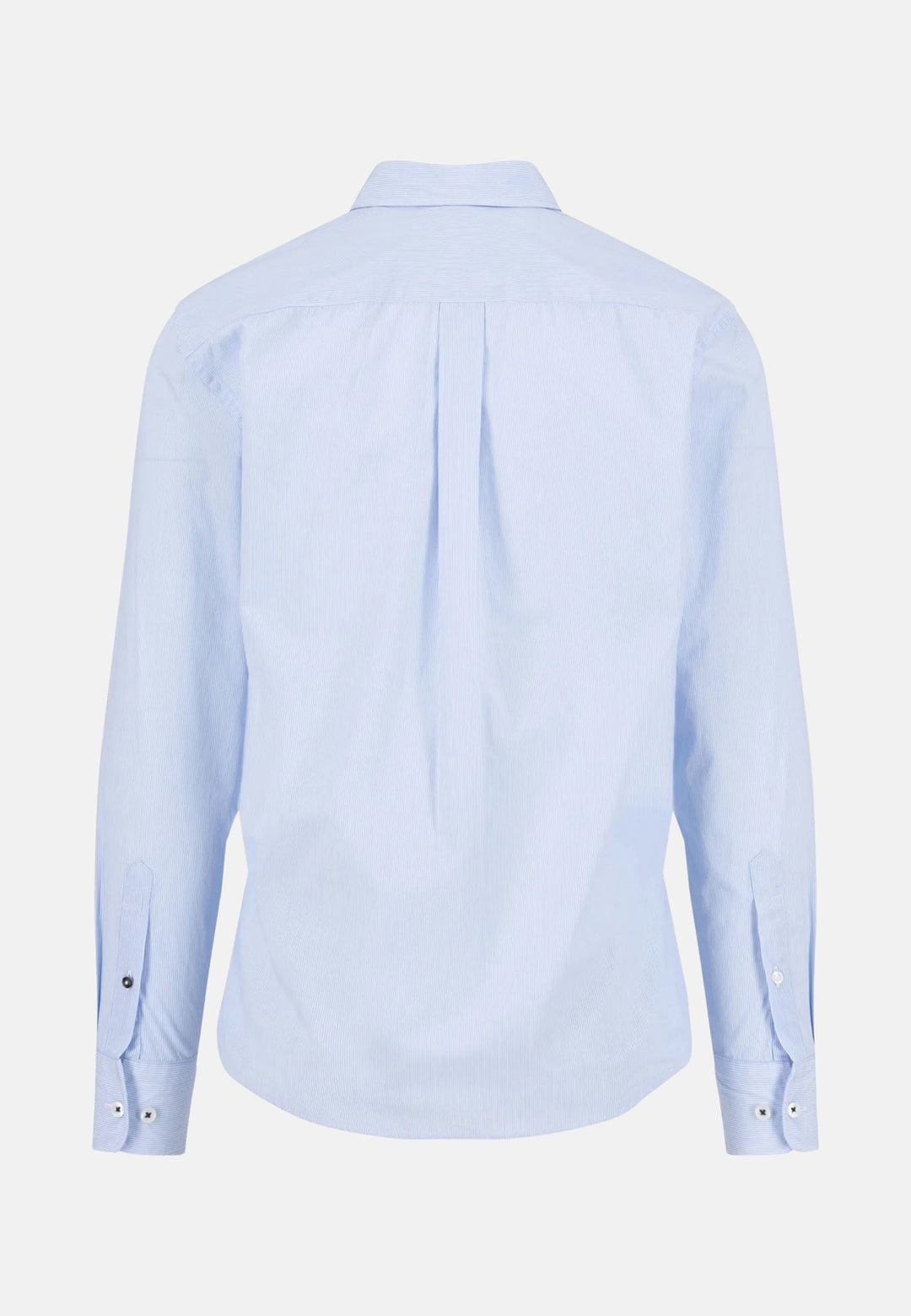 Essential Bengal Stripe Kent Collar Shirt Soft Blue-Fynch-Hatton UK
