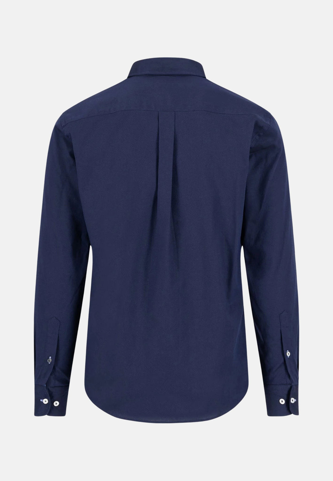 Essential Textured Dobby Shirt Navy-Fynch-Hatton UK