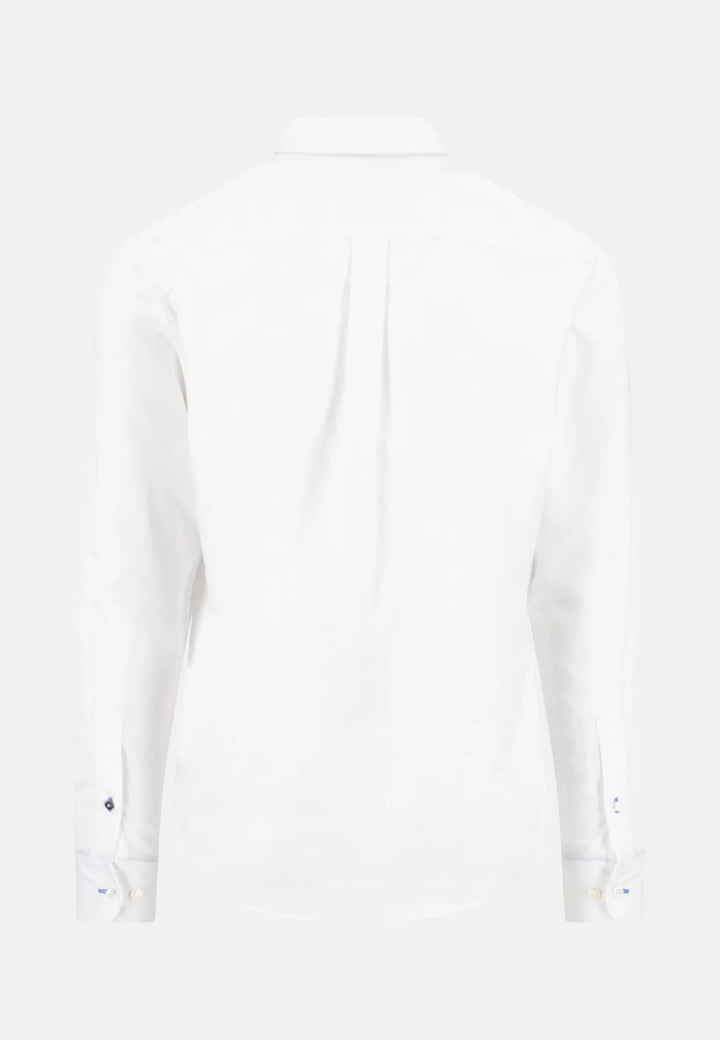 Essential Textured Dobby Shirt White-Fynch-Hatton UK