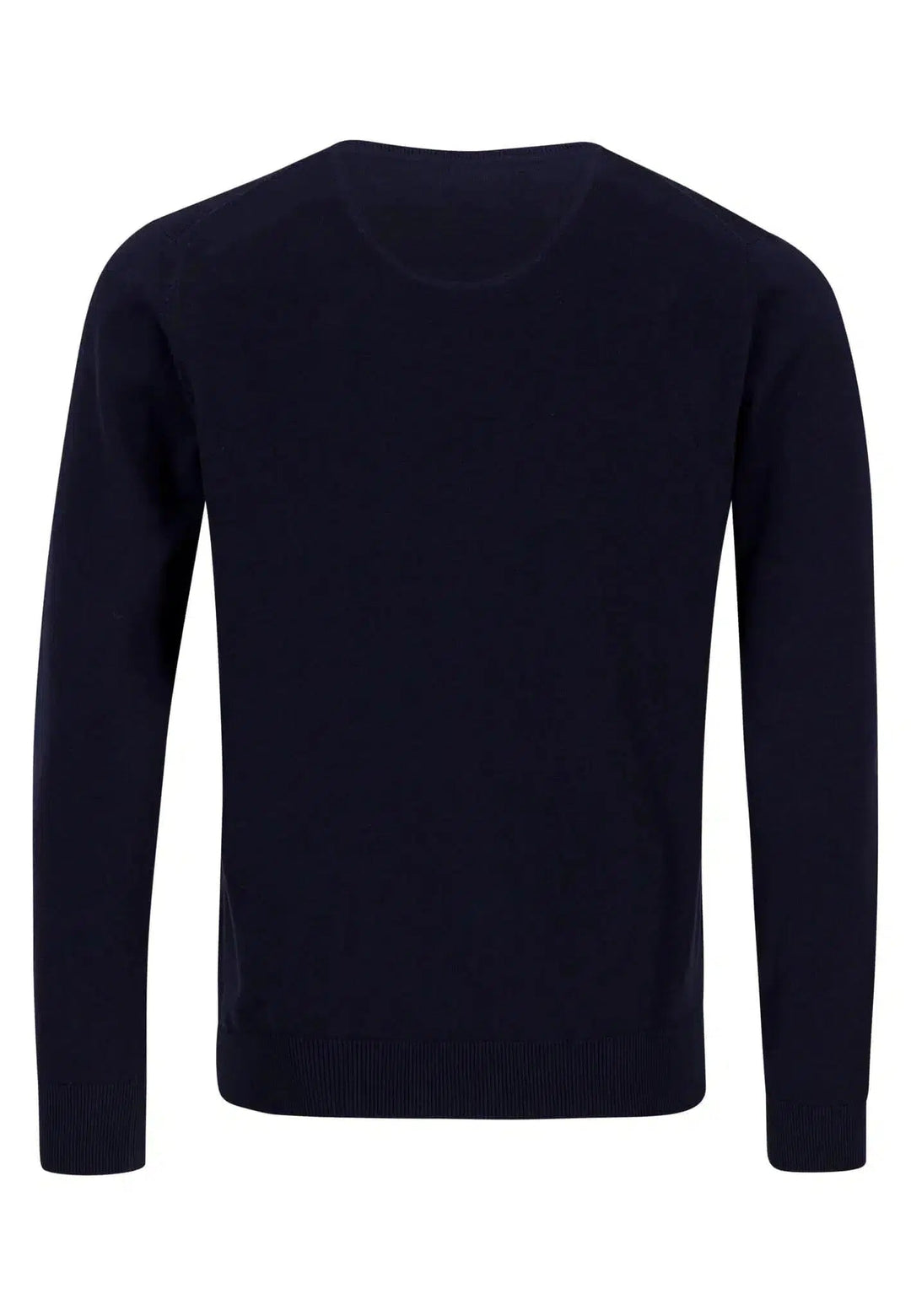 FINE KNIT CREWNECK COTTON KNIT NAVY-Fynch-Hatton UK