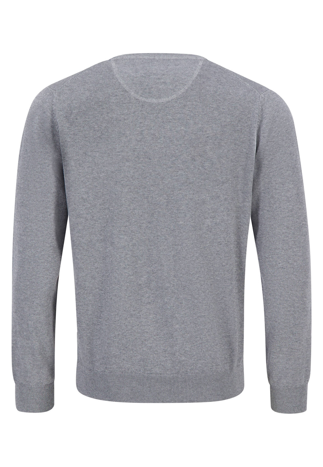 FINE KNIT CREWNECK COTTON KNIT STEEL-Fynch-Hatton UK