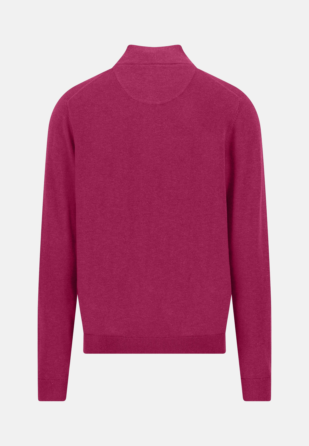 Fine Knit Air Cotton 1/4 Zip Sweater Grape