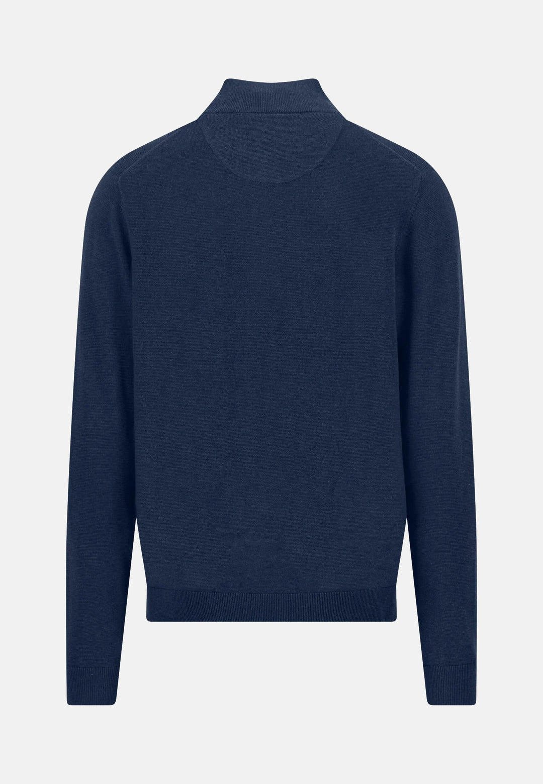Fine Knit Air Cotton 1/4 Zip Sweater Ink Blue