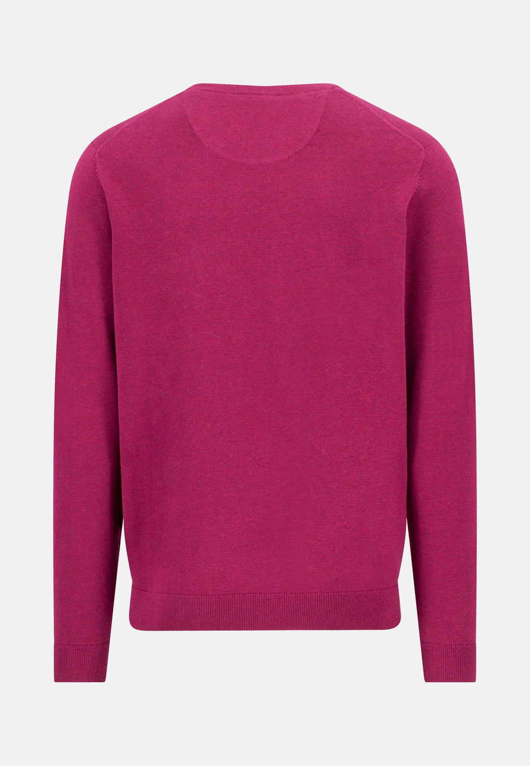 Fine Knit Air Cotton Crewneck Sweater Grape