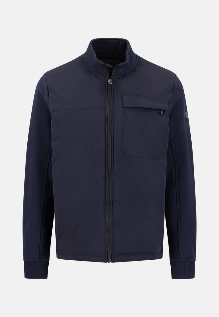 Hybrid Stand Collar Jacket Navy