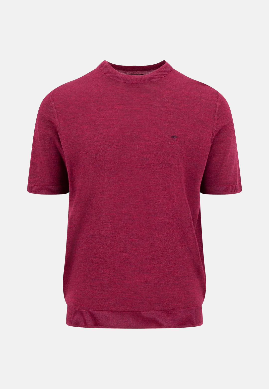 Merino Wool Fine Gauge Knit T-Shirt Grape