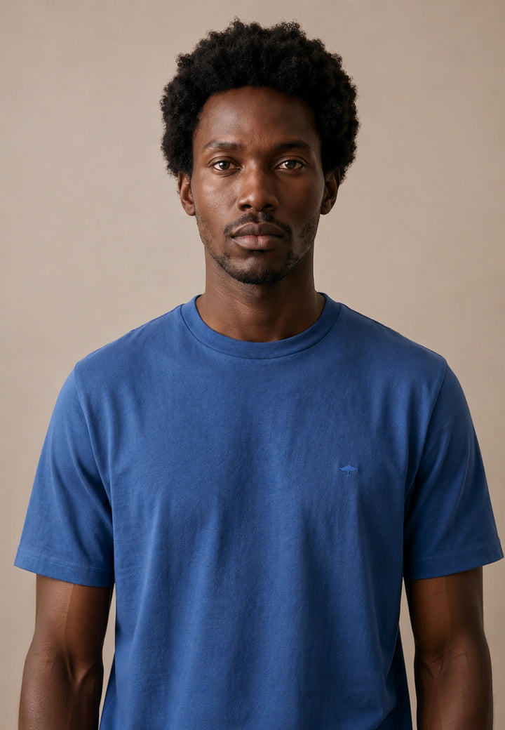 Sanforized Cotton T-Shirt Ink Blue