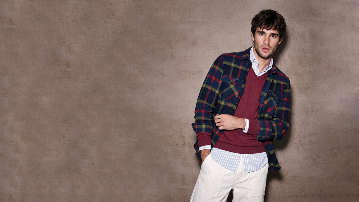 Fynch-Hatton Autumn/Winter 2026 collection — model wearing FYNCH-HATTON menswear, new season arrivals
