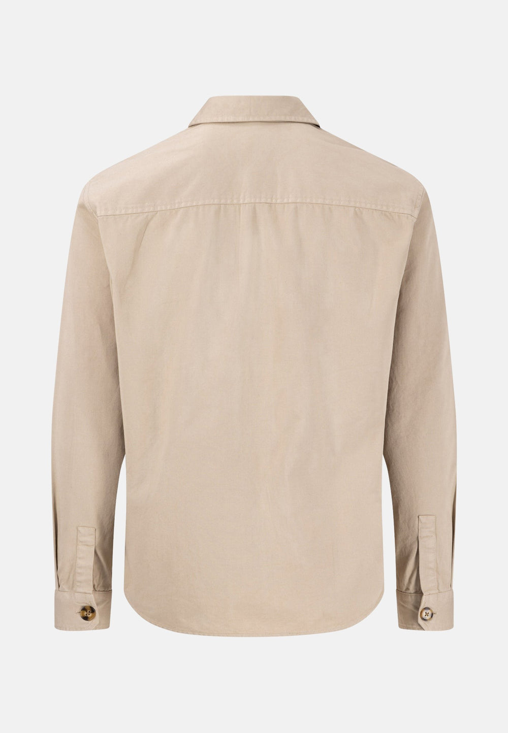 Garment Dyed Overshirt Sand-Fynch-Hatton UK