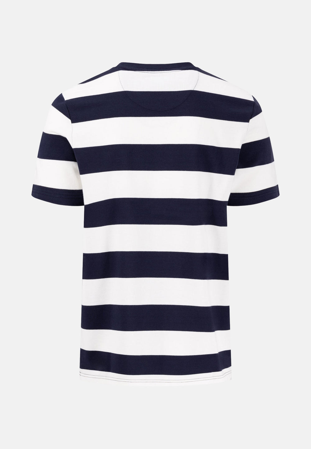 Heavy Striped T-Shirt Navy-Fynch-Hatton UK