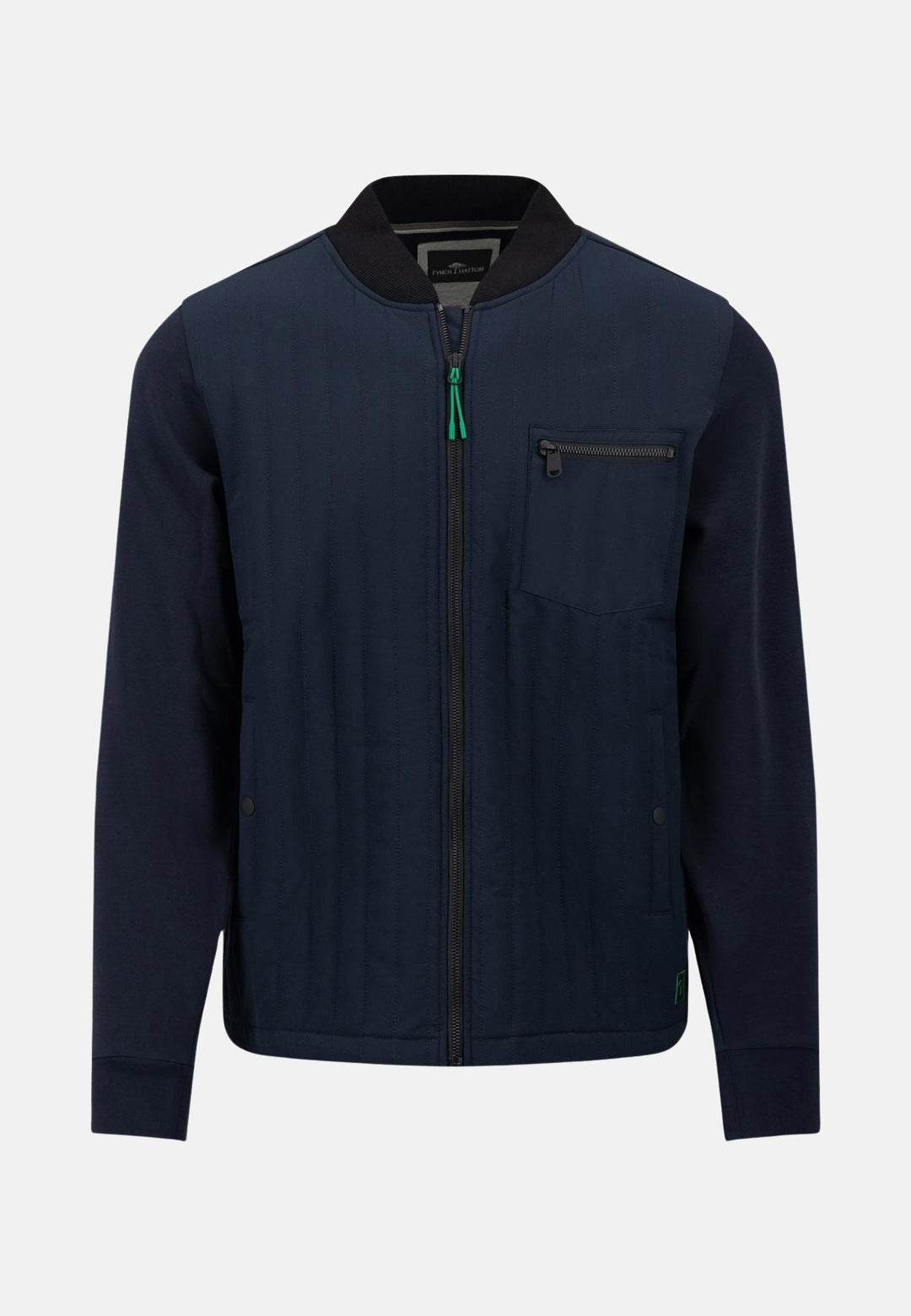 Hybrid College Collar Cardigan Jacket Navy-Fynch-Hatton UK