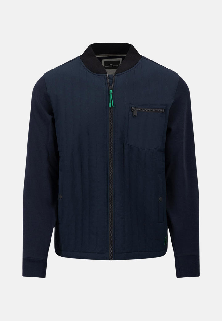 Hybrid College Collar Cardigan Jacket Navy-Fynch-Hatton UK