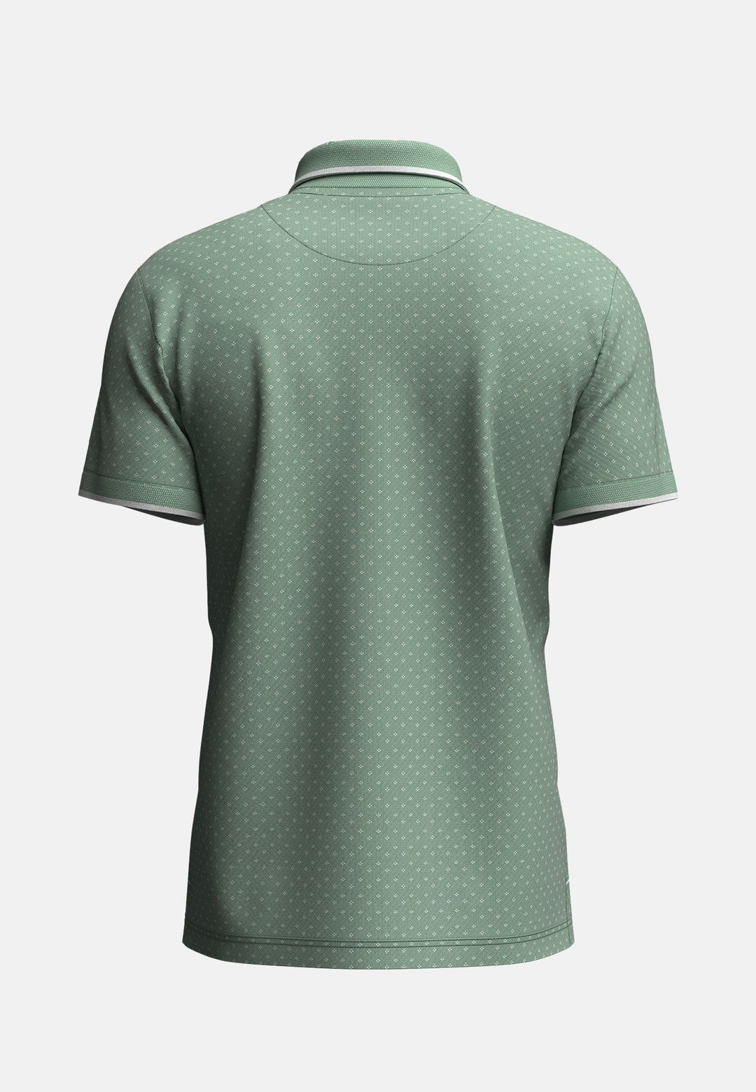 Jacquard Piqué Polo Shirt Turf Green-Fynch-Hatton UK