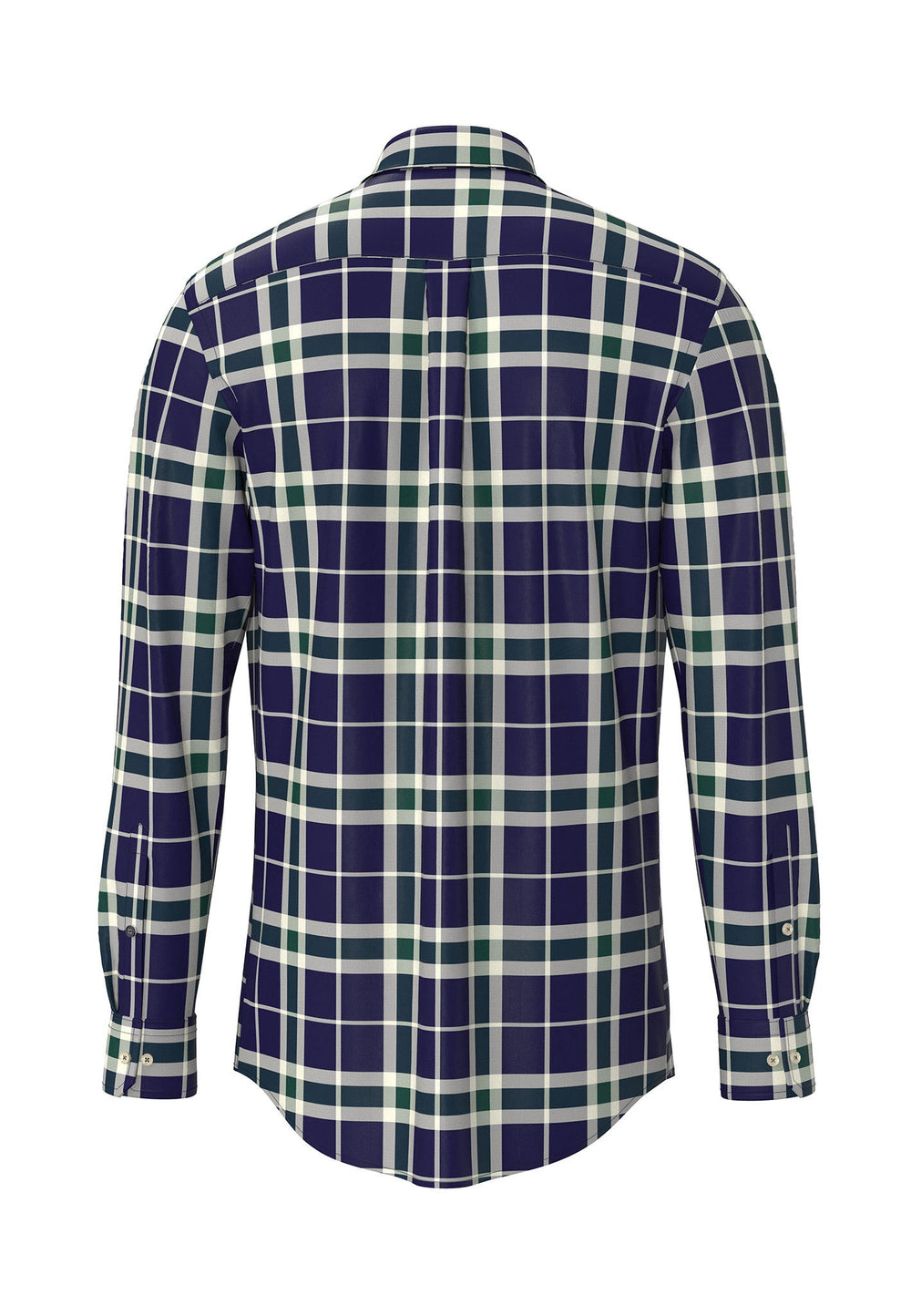 LARGE CHECK SHIRT NAVY-Fynch-Hatton UK