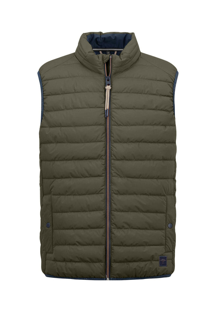 LIGHT WEIGHT GILET DARK KHAKI-Fynch-Hatton UK