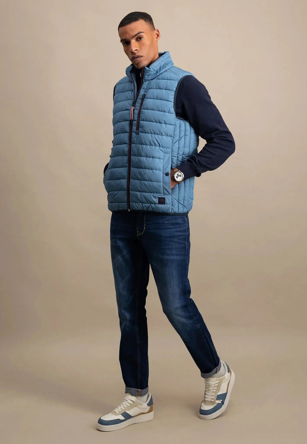 Light Weight Gilet Cloud Blue-Fynch-Hatton UK