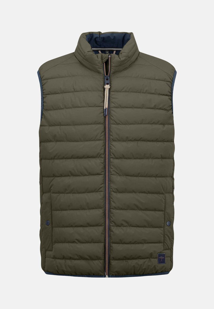 Light Weight Gilet Cloud Dark Khaki-Fynch-Hatton UK